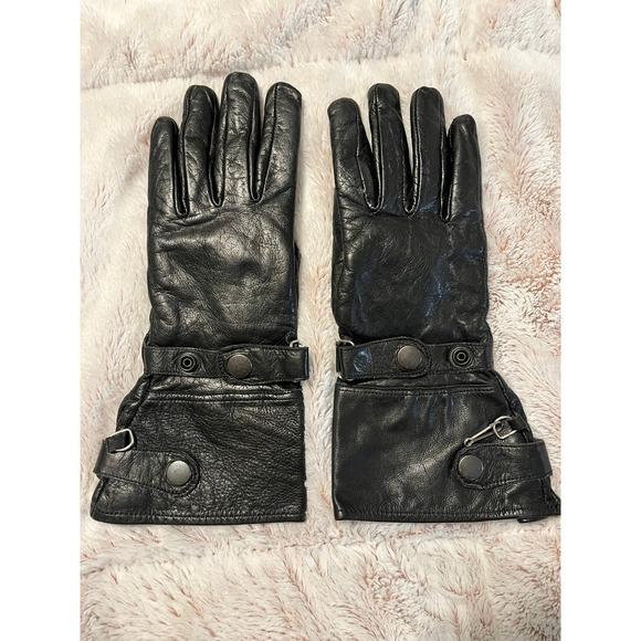 Leather Biker gloves XS adjustable around wrist to protect from wind - Picture 1 of 6